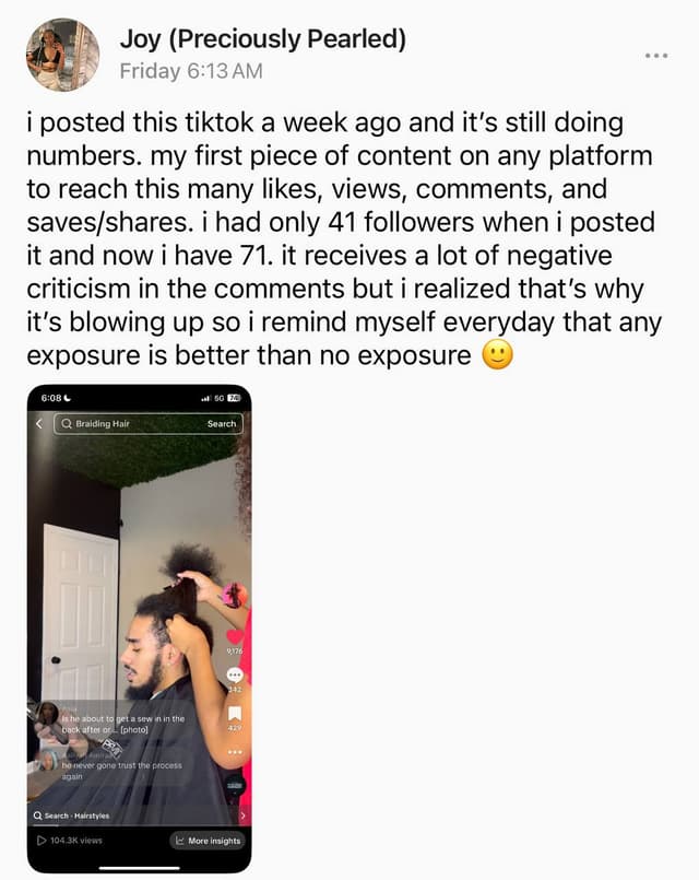 Joy testimonial